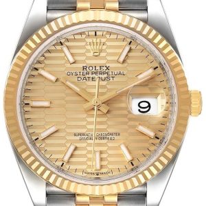 Rolex Damklocka 126233-0039 Datejust 36 Gulguldstonad/18 karat gult