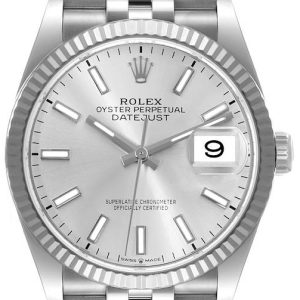 Rolex Damklocka 126234-0013 Datejust 36 Silverfärgad/Stål Ø36 mm