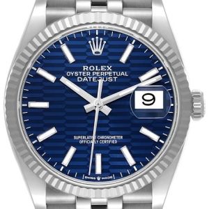 Rolex Damklocka 126234-0049 Datejust 36 Blå/Stål Ø36 mm