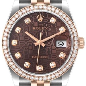 Rolex Damklocka 126281RBR-0013 Datejust 36 Brun/18 karat roséguld