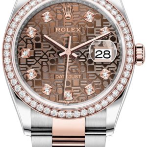 Rolex Damklocka 126281RBR-0014 Datejust 36 Brun/18 karat roséguld