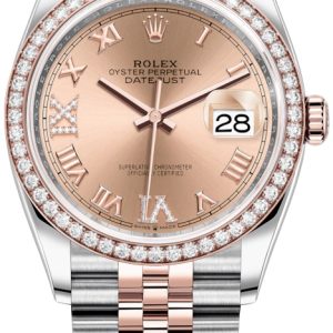 Rolex Damklocka 126281RBR-0015 Datejust 36 Roséguldstonad/18 karat