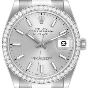 Rolex Damklocka 126284RBR-0006 Datejust 36 Silverfärgad/Stål Ø36 mm