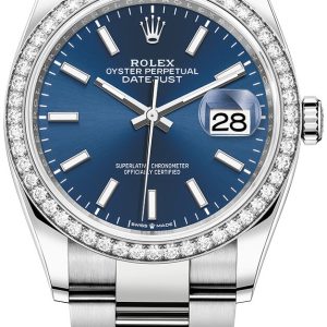 Rolex Damklocka 126284RBR-0010 Datejust 36 Blå/Stål Ø36 mm