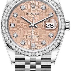 Rolex Damklocka 126284RBR-0015 Datejust 36 Roséguldstonad/Stål Ø36