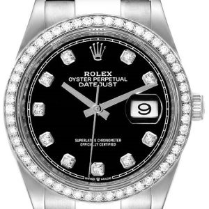 Rolex Damklocka 126284RBR-0020 Datejust 36 Svart/Stål Ø36 mm