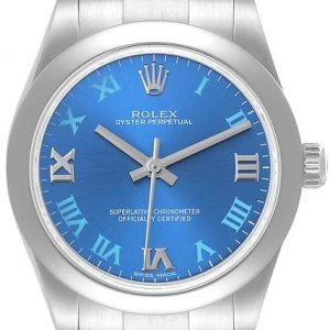 Rolex Damklocka 177200-0015 Oyster Perpetual 31 Blå/Stål Ø31 mm