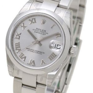 Rolex Damklocka 178240-0006 Datejust Midsize Silverfärgad/Stål Ø31