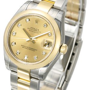 Rolex Damklocka 178243-0024 Datejust 31 Champagnefärgad/Stål Ø31 mm