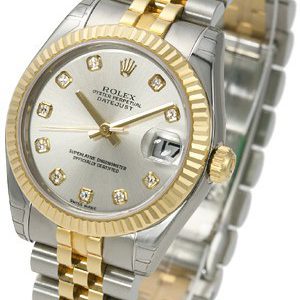 Rolex Damklocka 178273-0015 Datejust 31 Silverfärgad/Stål Ø31 mm