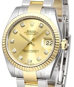 Rolex Damklocka 178273-0018 Datejust 31 Champagnefärgad/Stål Ø31 mm