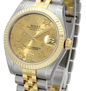 Rolex Damklocka 178273-0092 Datejust 31 Champagnefärgad/Stål Ø31 mm