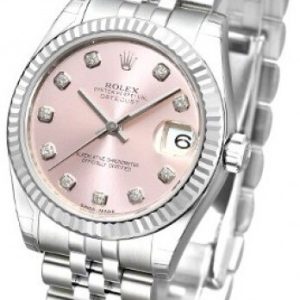 Rolex Damklocka 178274-0022 Datejust Midsize Rosa/Stål Ø31 mm