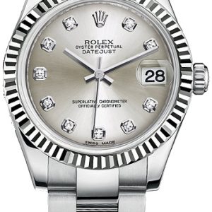 Rolex Damklocka 178274-0030 Datejust 31 Silverfärgad/Stål Ø31 mm