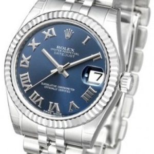 Rolex Damklocka 178274-0081 Datejust Midsize Blå/Stål Ø31 mm