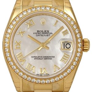 Rolex Damklocka 178288-0025 Datejust 31 Vit/18 karat gult guld Ø31 mm