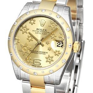 Rolex Damklocka 178343-0003 Datejust 31 Champagnefärgad/Stål Ø31 mm