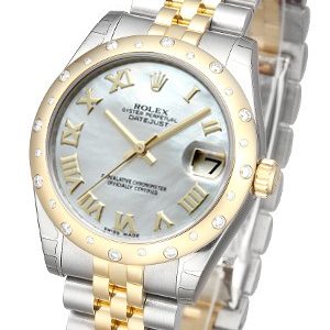 Rolex Damklocka 178343-0015 Datejust 31 Vit/Stål Ø31 mm