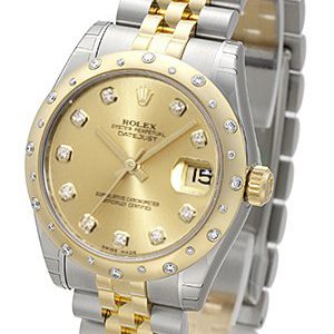 Rolex Damklocka 178343-0052 Datejust 31 Champagnefärgad/Stål Ø31 mm