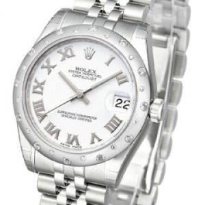 Rolex Damklocka 178344-0005 Datejust Lady Vit/Stål Ø31 mm