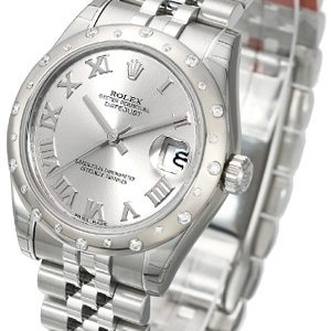 Rolex Damklocka 178344-0010 Datejust 31 Silverfärgad/Stål Ø31 mm