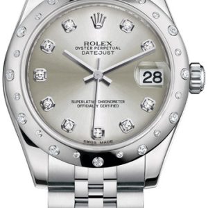 Rolex Damklocka 178344-0060 Datejust 31 Silverfärgad/Stål Ø31 mm