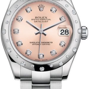 Rolex Damklocka 178344-0067 Datejust 31 Rosa/Stål Ø31 mm