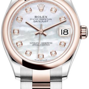 Rolex Damklocka 278241-0025 Datejust 31 Vit/18 karat roséguld Ø31 mm