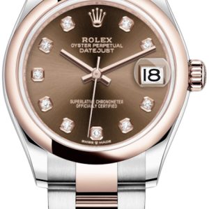 Rolex Damklocka 278241-0027 Datejust 31 Brun/18 karat roséguld Ø31