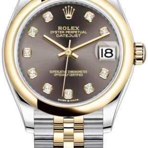 Rolex Damklocka 278243-0022 Datejust 31 Grå/18 karat gult guld Ø31