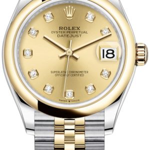 Rolex Damklocka 278243-0026 Datejust 31 Gulguldstonad/18 karat gult