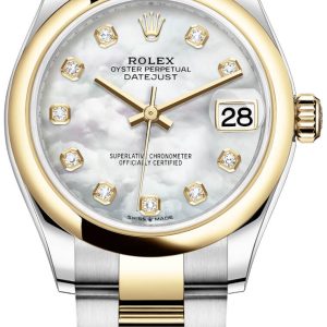 Rolex Damklocka 278243-0027 Datejust 31 Vit/18 karat gult guld Ø31 mm