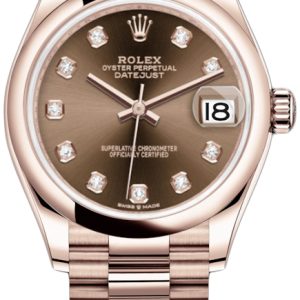 Rolex Damklocka 278245-0016 Datejust 31 Brun/18 karat roséguld Ø31