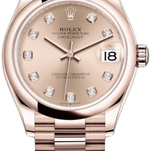 Rolex Damklocka 278245-0030 Datejust 31 Roséguldstonad/18 karat