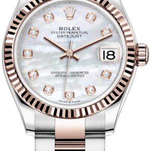 Rolex Damklocka 278271-0025 Datejust 31 Vit/18 karat roséguld Ø31 mm