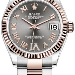 Rolex Damklocka 278271-0029 Datejust 31 Grå/18 karat roséguld Ø31