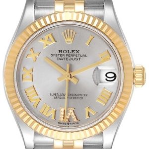 Rolex Damklocka 278273-0004 Datejust 31 Silverfärgad/18 karat gult