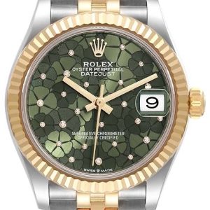 Rolex Damklocka 278273-0032 Datejust 31 Grön/18 karat gult guld Ø31