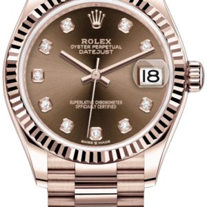 Rolex Damklocka 278275-0010 Datejust 31 Brun/18 karat roséguld Ø31