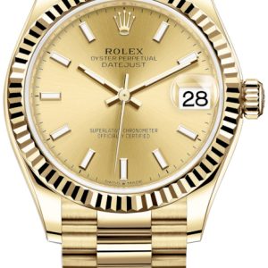 Rolex Damklocka 278278-0040 Datejust 31 Gulguldstonad/18 karat gult