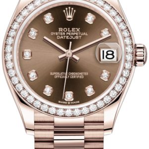 Rolex Damklocka 278285RBR-0006 Datejust 31 Brun/18 karat roséguld