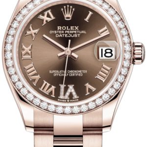 Rolex Damklocka 278285RBR-0015 Datejust 31 Brun/18 karat roséguld