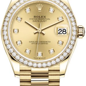 Rolex Damklocka 278288RBR-0005 Datejust 31 Gulguldstonad/18 karat