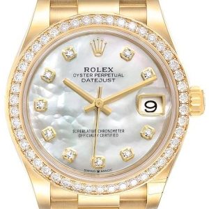 Rolex Damklocka 278288RBR-0006 Datejust 31 Vit/18 karat gult guld