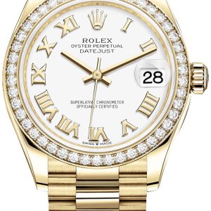 Rolex Damklocka 278288RBR-0009 Datejust 31 Vit/18 karat gult guld