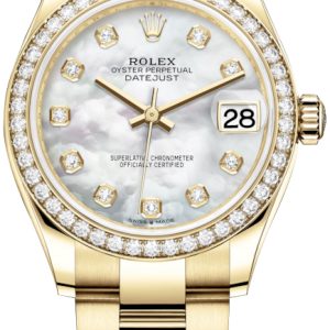 Rolex Damklocka 278288RBR-0013 Datejust 31 Vit/18 karat gult guld