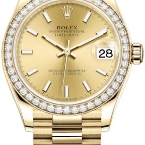 Rolex Damklocka 278288RBR-0022 Datejust 31 Gulguldstonad/18 karat