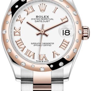 Rolex Damklocka 278341RBR-0001 Datejust 31 Vit/18 karat roséguld