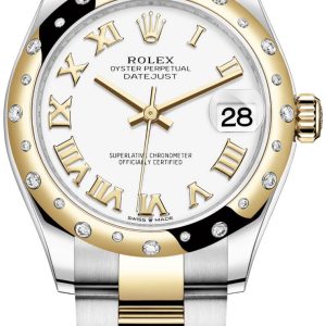 Rolex Damklocka 278343RBR-0001 Datejust 31 Vit/18 karat gult guld