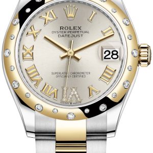 Rolex Damklocka 278343RBR-0003 Datejust 31 Silverfärgad/18 karat